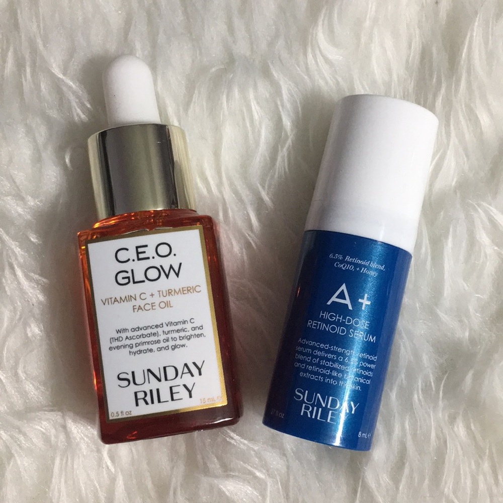 Sunday Riley CEO Glow serum & A+ Retinoids sample